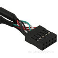 10pin Female Header Dual USB 2.0 Adapter -Kabel